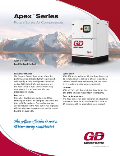 Apex ? Series Rotary Screw Air Compressor