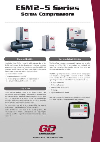 Rotary Screw 50 Hz Compressor Packages