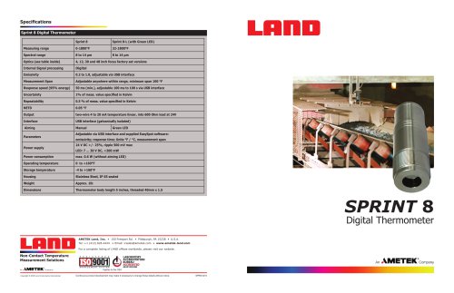 SPRINT 8 Digital Thermometer