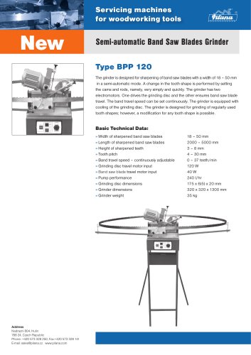 Semi-automatic Band Saw Blades Grinder