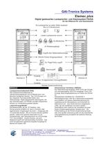 Elemec plus Digital gesteuertes Lautsprecher- und Alarmsystem PA/GA - 2