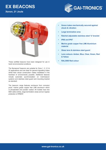 EX Beacons - Xenon, 21 Joule