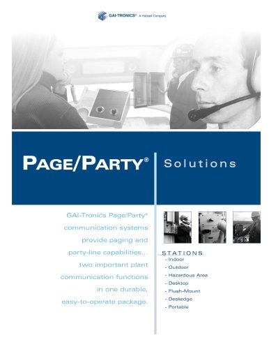 Page/Party® - paging and party-line capabilities