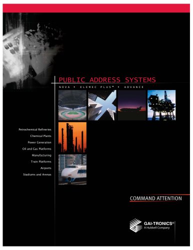 Public Address Systems PA/GA