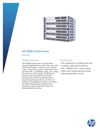 HP 3800 Switch Series