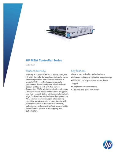 HP MSM Controller Series