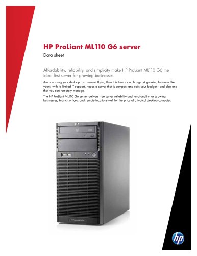 HP ProLiant ML110 G6 server