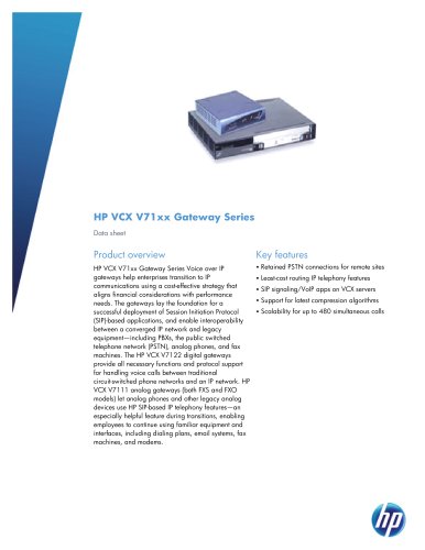 HP VCX V71xx Gateway Series