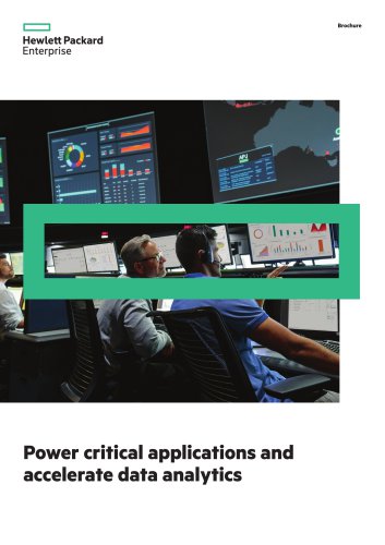 Power critical applications and accelerate data analytics