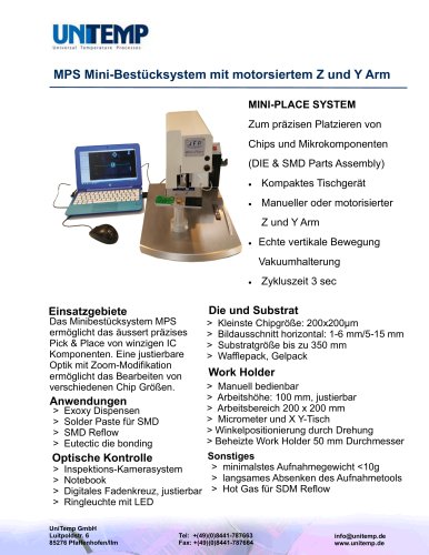 MPS Mini-Bestücksystem mit motorsiertem Z und Y Arm