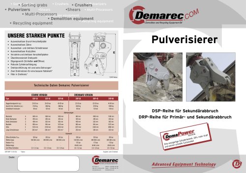 Drehbarer Pulverisierer