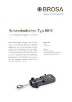 Hubendschalter Typ 0910 - 1