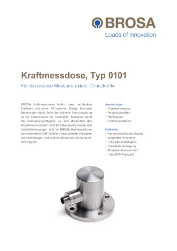 Kraftmessdose Typ 0101