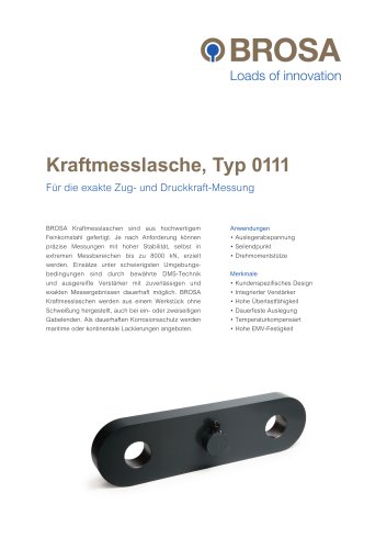 Kraftmesslasche Typ 0111