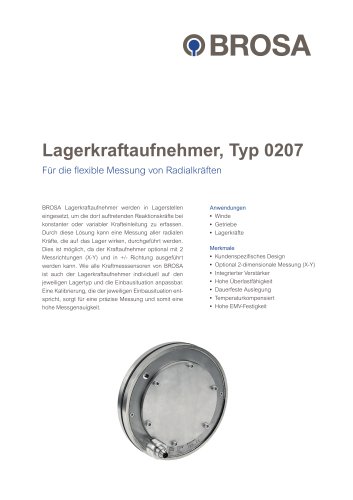 Lagerkraftaufnehmer