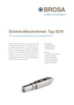 Scherkraftaufnehmer Typ 0210