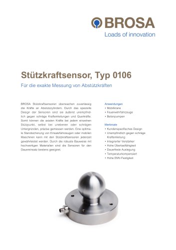 Stützkraftsensor Typ 0106