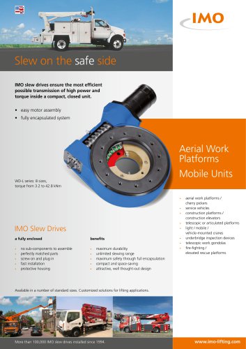 IMO Slew Drives for Lifting