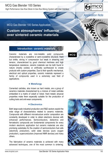 Custom atmospheres’ influence over sintered ceramic materials