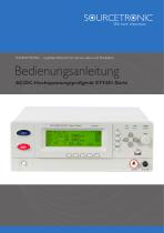 Bedienungsanleitung ST9201 Hochspannungsprüfgeräte Serie-1