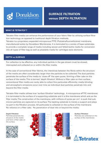 Surface vs Depth Filtration Brochure