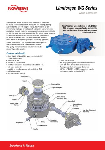 Limitorque WG Series Worm Gearboxes