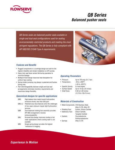 QB Series Seal Brochure