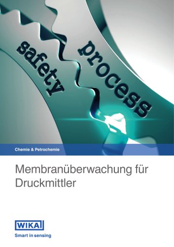 Chemie & Petrochemie Membranüberwachung für Druckmittler