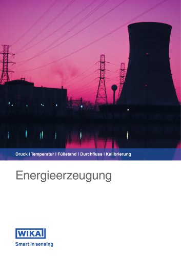 Druck | Temperatur | Füllstand | Durchfluss | Kalibrierung Energieerzeugung