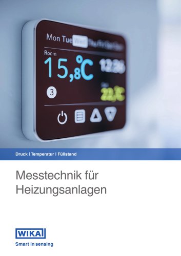 Druck | Temperatur | Füllstand Messtechnik für Heizungsanlagen