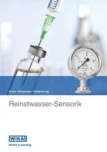 Druck | Temperatur | Kalibrierung Reinstwasser-Sensorik