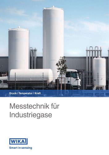 Druck | Temperatur | Kraft Messtechnik für Industriegase