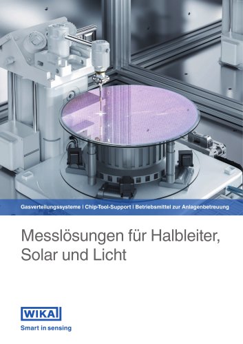 Messlösungen für Halbleiter, Solar und Licht