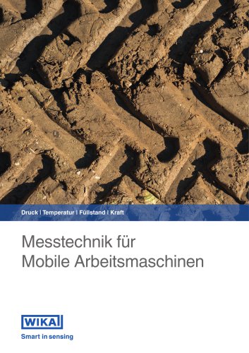 Messtechnik für Mobile Arbeitsmaschinen