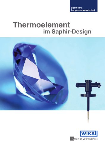 Sapphire-design thermocouple