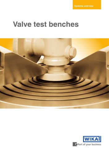 Valve test benches