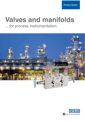 Valves and manifolds for process instrumentation