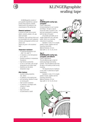 KLINGERgraphite sealing tape