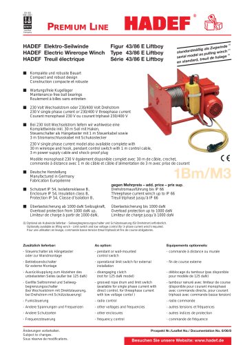 Technische Broschüre - HADEF - PDF Katalog, technische Unterlagen