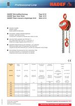 8/12 professional line  Spur Gear Hoist