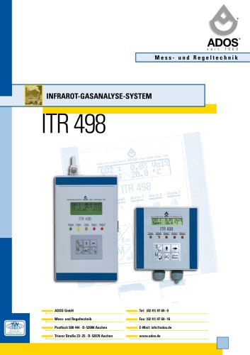 ITR 498  | Infrarot-Gasanalyse-System