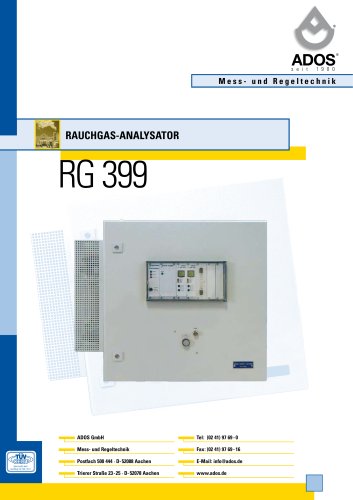 RG 399  | Rauchgas-Analysator