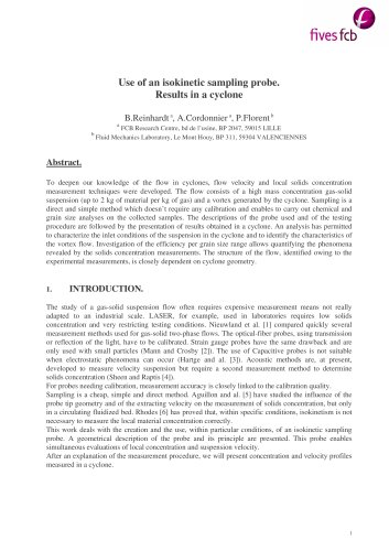 Power technology Isokinetic sampling