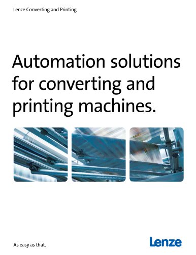 Automation solutions for converting and printing machines