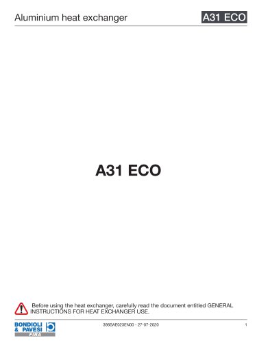 Aluminium Heat Exchanger | A31 ECO