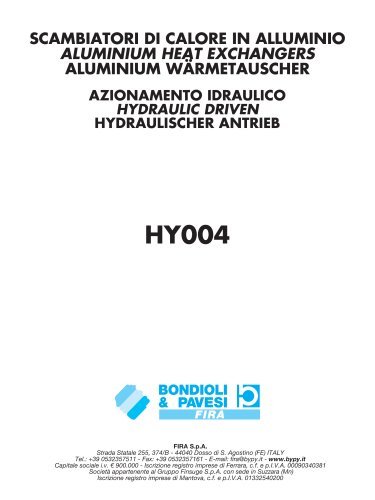 Aluminium Wärmetauscher / Hydraulischer Antrieb