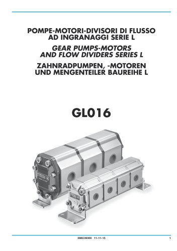 Zahnradpumpen, Motoren und Mengenteiler - Aluminium gehäuse