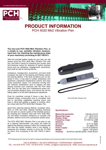 PCH 4020 Mk2 Vibration Pen 
