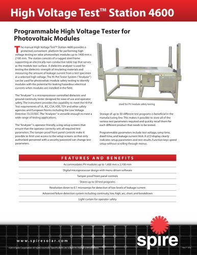 High Voltage Test Station 4600