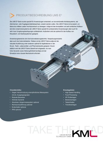 Standard Linearmotorsysteme Serie LMS E²